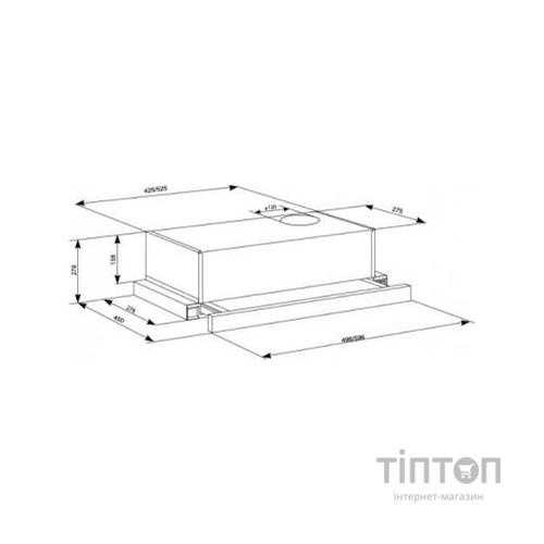 Витяжка кухонна Eleyus LOTUS 470 50 WH (LOTUS47050WH)