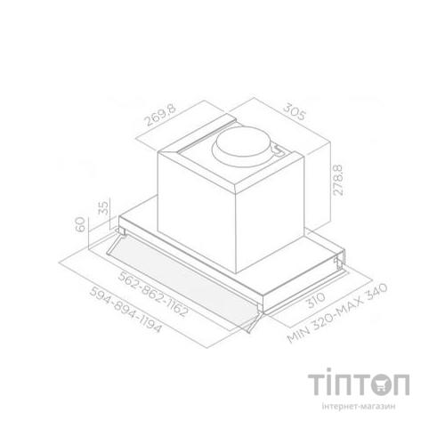 Витяжка кухонна ELICA BOX IN PLUS IXGL/A/120