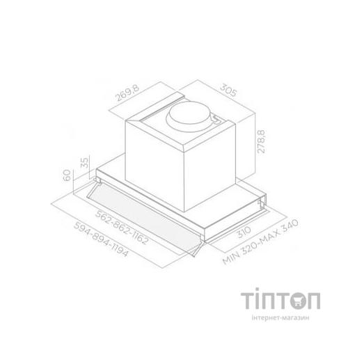 Витяжка кухонна ELICA BOX IN PLUS IXGL/A/90
