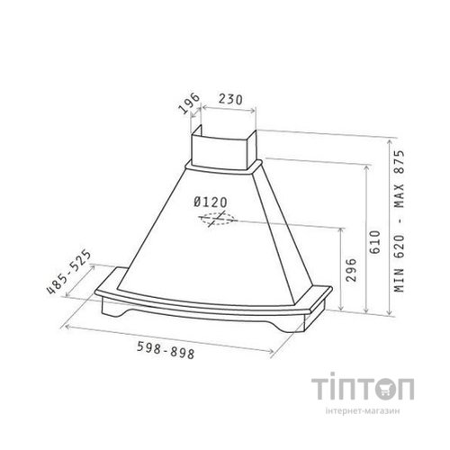 Витяжка кухонна ELICA CORALINE WH/A/60 T. GREZZO