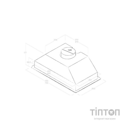 Витяжка кухонна Elica CT17 C BL/A/52
