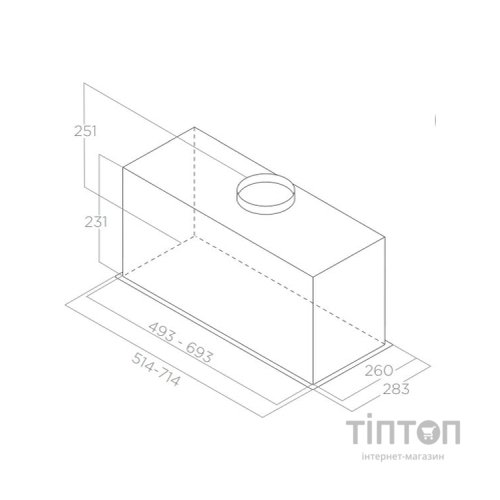 Витяжка кухонна Elica FOLD GR/A/52