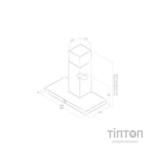 Витяжка кухонна Elica LOL BL/A/90 MOON EDITION