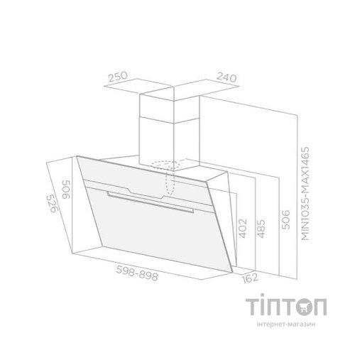Витяжка кухонна Elica MAJESTIC BL/A 90