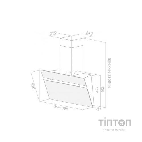 Витяжка кухонна ELICA STRIPE WH/60/A/LX