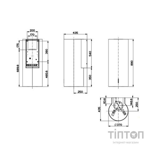 Витяжка кухонна Faber CYLINDRA PLUS WH GLOSS (CYLINDRAPLUSWHGLOSS)