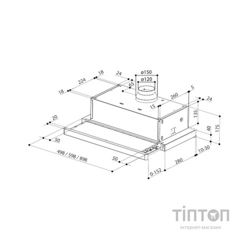 Витяжка кухонна Faber Flexa Ng Hip Am A60 (315.0635.133)