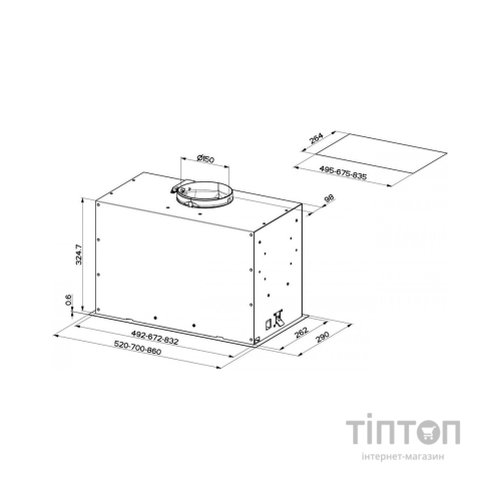 Витяжка кухонна Faber INKA LUX EVO BK MATT A52