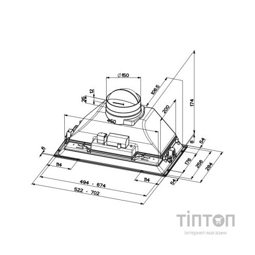 Витяжка кухонна Faber INKA SMART C LG A70