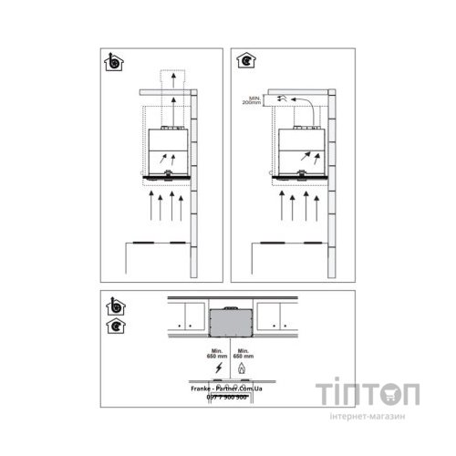 Витяжка кухонна Franke Box Flush EVO FBFE BK MATT A70 (305.0665.365)