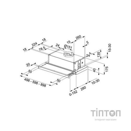 Витяжка кухонна Franke Flexa FTC 612 WH V2 (110.0200.734)