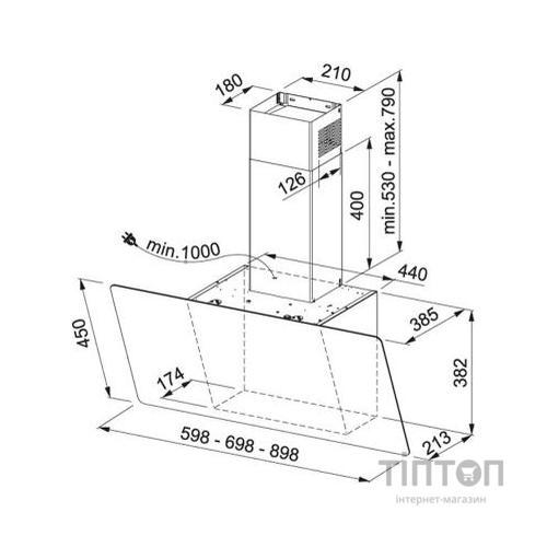 Витяжка кухонна Franke FPJ 925 V WH/SS (330.0528.020) (FPJ925VWH/SS(330.0528.020))