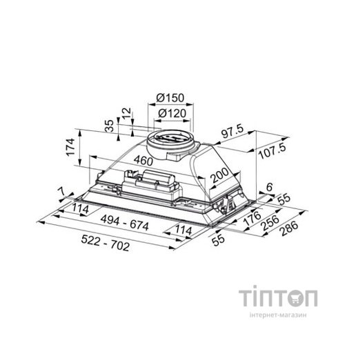 Витяжка кухонна Franke Inca Smart FBI 525 BK (305.0680.919)