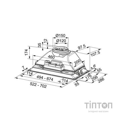 Витяжка кухонна Franke Inca Smart FBI 525 XS HCS (305.0599.509)