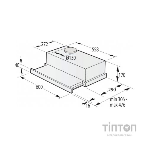 Витяжка кухонна Gorenje TH62E4BG