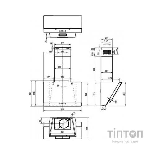Витяжка кухонна Gorenje WHI629EB