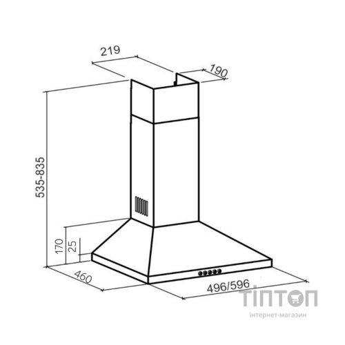 Витяжка кухонна GRANADO Burgos 1503-700 white (GCH745355)