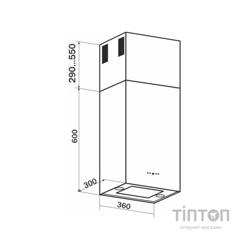 Витяжка кухонна GRANADO Segovia 2614-1200 inox (GCH6236377)