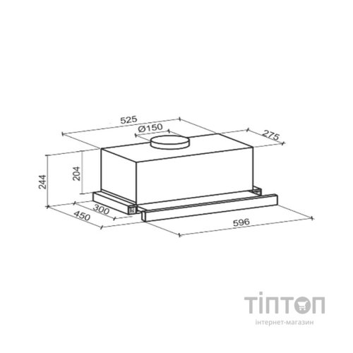Витяжка кухонна GRANADO Telde 603-1200 black (GCH336311)