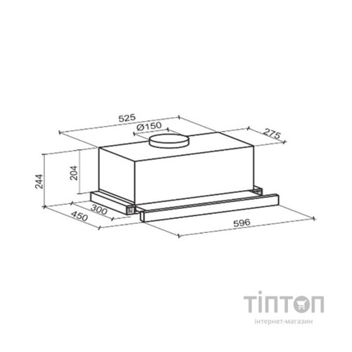Витяжка кухонна GRANADO Telde 603-1200 inox (GCH336477)