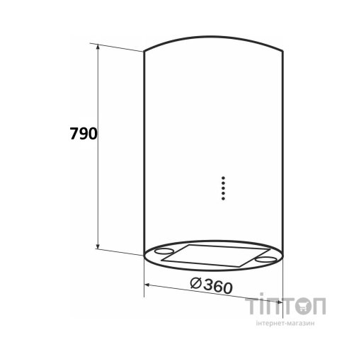 Витяжка кухонна GRANADO Yunkos 1604-1200 white (GCH7436455)