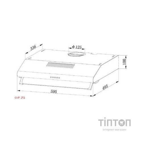 Витяжка кухонна Grunhelm GVP 251 W