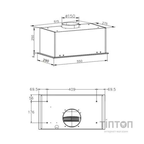 Витяжка кухонна Hansa OMP6553WGH