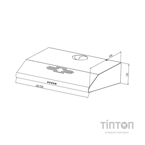 Витяжка кухонна Jantar PHT I LED 60 WH