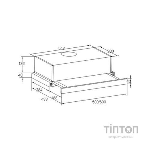 Витяжка кухонна Liberty Slide 265 AV