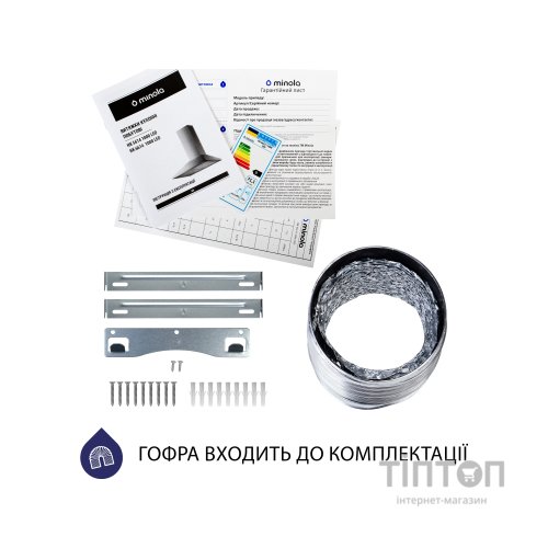 Витяжка кухонна Minola HK 6614 I 1000 LED