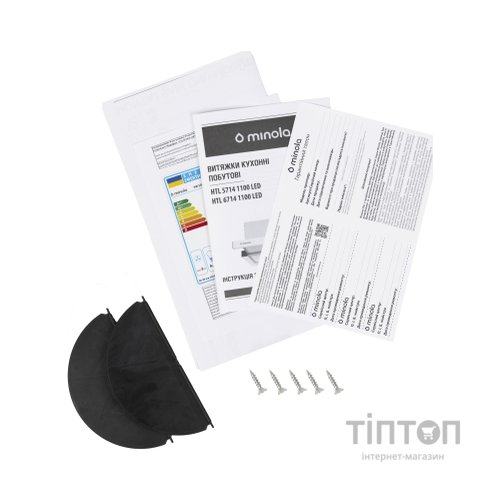 Витяжка кухонна Minola HTL 5714 BL 1100 LED