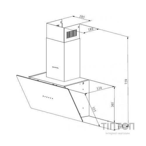 Витяжка кухонна Pyramida NRX2-60 IV