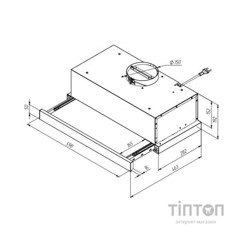 Витяжка кухонна Pyramida TL 60 (1100) 15-SYE IX