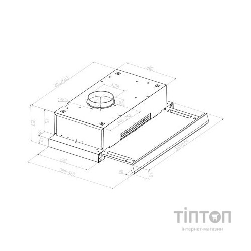 Витяжка кухонна Pyramida TLX1-60 WH