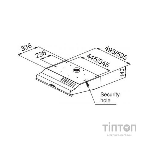 Витяжка кухонна PYRAMIDA WHX 60 BR