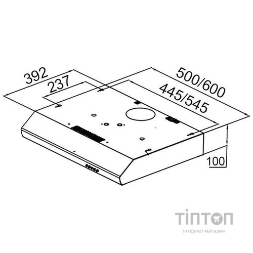 Витяжка Pyramida UX 50 WH