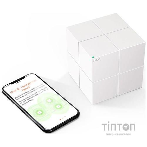 WiFi Mesh система Tenda Nova MW6 (2-pack) (AC1300, 2xGE WAN/LAN, Beamforming, MESH, MU-MIMO, 2-pack)