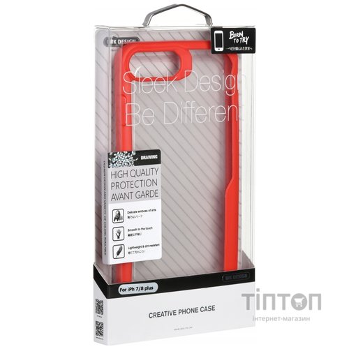 Чохол до мобільного телефона WK iPhone 7/8+, WPC-109, Red (681920360551)