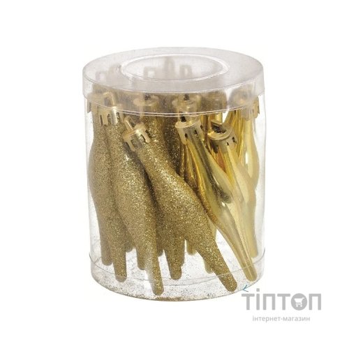 Ялинкова іграшка Jumi Бурульки 18 шт (9,5 см) золот (5900410690684)