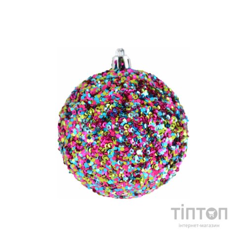Ялинкова іграшка YES! Fun Асорті куля багатобарвний 8 см (972852)