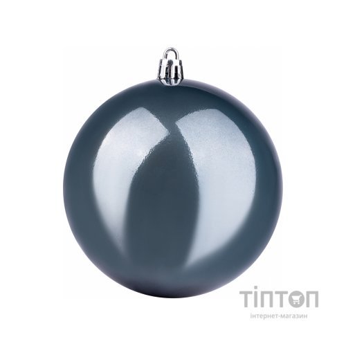 Ялинкова іграшка YES! Fun куля 10 см, глибокий синій, перламутрова (973515)