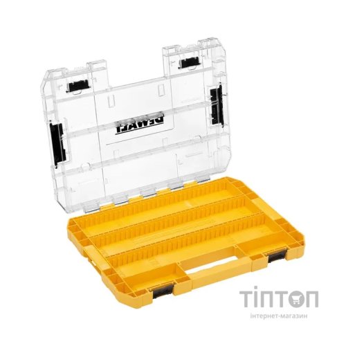 Ящик для інструментів DeWALT для біт системи TSTAK Tough Case L з футляром та касетами 8шт, розділювачі 6шт (DT70804)