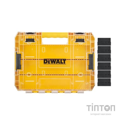 Ящик для інструментів DeWALT для біт системи TSTAK Tough Case L з роздільниками 6 шт (DT70839)