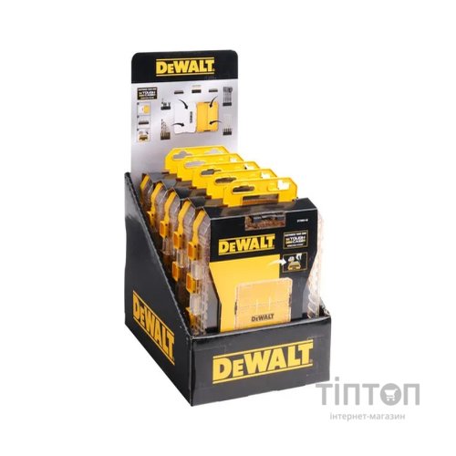 Ящик для інструментів DeWALT для біт системи TSTAK Tough Case М із футляром-2 шт, касетами для біт 6 шт. (DT70803)