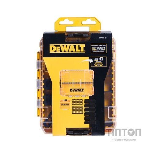 Ящик для інструментів DeWALT для біт системи TSTAK Tough Case М з футляро та касетами 4 шт, роздільники 6шт (DT70802)