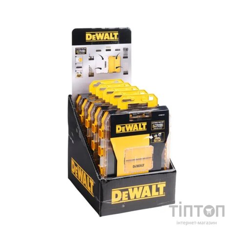 Ящик для інструментів DeWALT для біт системи TSTAK Tough Case М з футляро та касетами 4 шт, роздільники 6шт (DT70802)