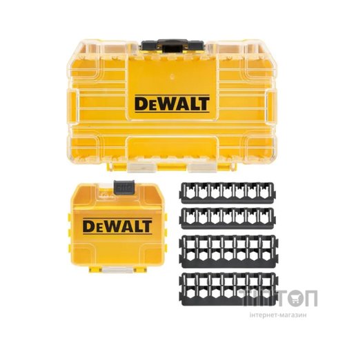 Ящик для інструментів DeWALT для біт системи TSTAK Tough Case S з футляром та касетами для біт 4 шт. (DT70801)