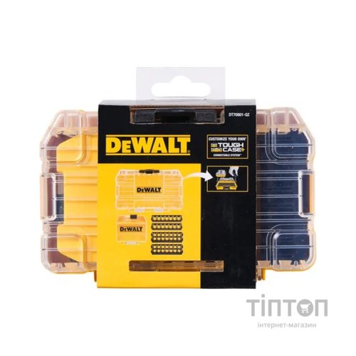 Ящик для інструментів DeWALT для біт системи TSTAK Tough Case S з футляром та касетами для біт 4 шт. (DT70801)