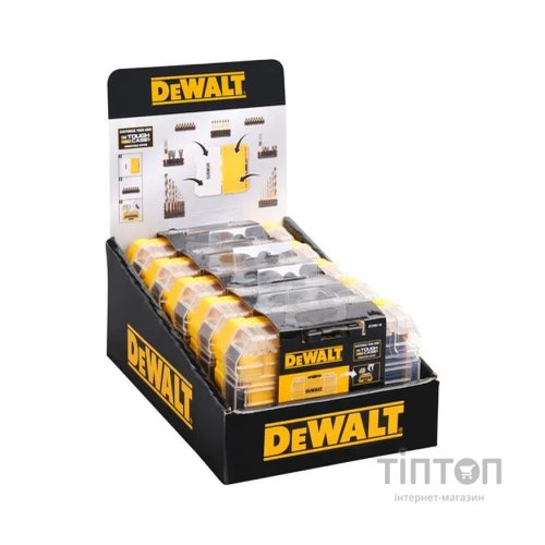 Ящик для інструментів DeWALT для біт системи TSTAK Tough Case S з футляром та касетами для біт 4 шт. (DT70801)