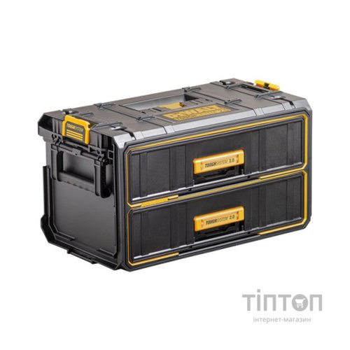 Ящик для інструментів DeWALT TOUGHSYSTEM 2.0, 555х320х320 мм, модуль на 2 ящики (DWST83529-1)
